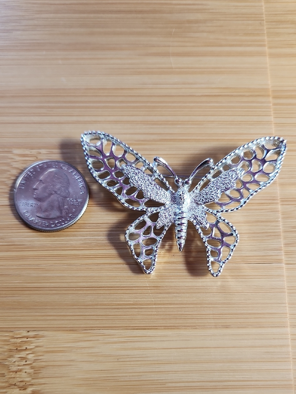RARE Vintage Sarah Coventry "Madam Butterfly" Pin - 1971 *C2